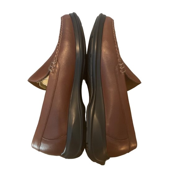 Cole Haan Nike Air Brown Leather Moc Toe Slip‎ on Loafer Sz 8.5 Mens main image 7